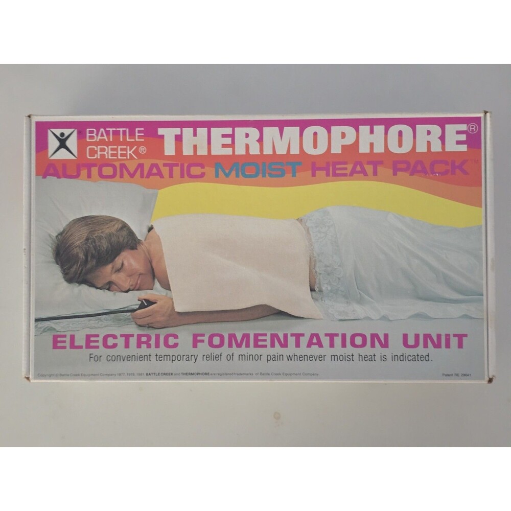 Vintage Thermophore Heating Pad Model 056 Medium 13x13 Moist Heat Pack NOS Box